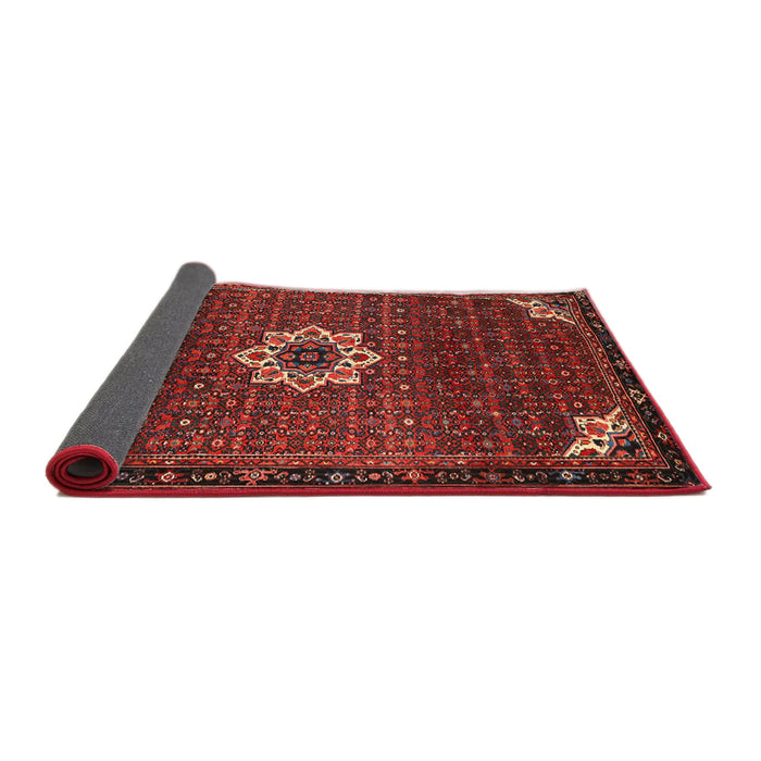 Sideview of Traditional Sienna Brown Medallion Rug, tr1650