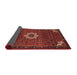 Sideview of Traditional Sienna Brown Medallion Rug, tr1650