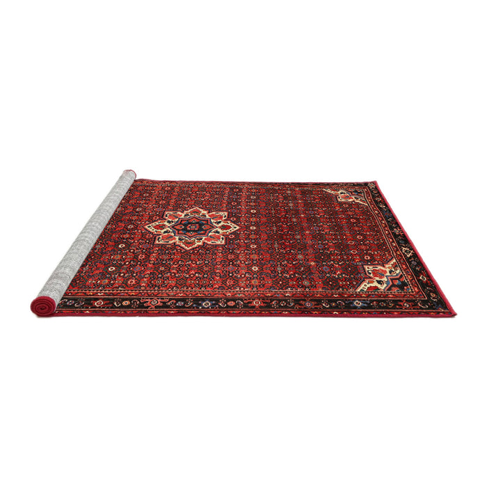 Sideview of Machine Washable Traditional Sienna Brown Rug, wshtr1650