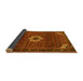 Sideview of Medallion Yellow Traditional Rug, tr1650yw