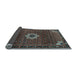 Sideview of Medallion Light Blue Traditional Rug, tr1650lblu