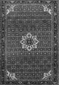 Medallion Gray Traditional Rug, tr1650gry