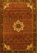 Medallion Yellow Traditional Rug, tr1650yw