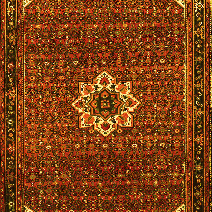 Medallion Yellow Traditional Rug, tr1650yw