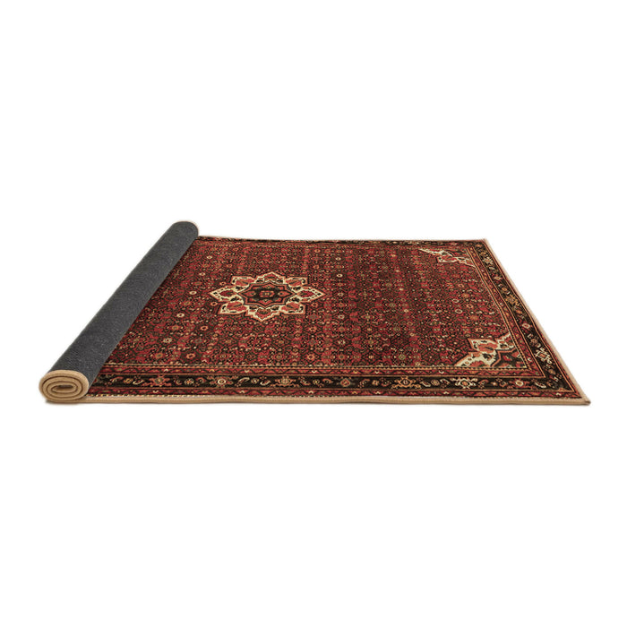 Sideview of Medallion Brown Traditional Rug, tr1650brn