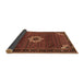 Sideview of Medallion Brown Traditional Rug, tr1650brn