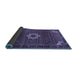 Sideview of Medallion Blue Traditional Rug, tr1650blu