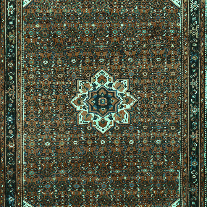 Medallion Turquoise Traditional Rug, tr1650turq