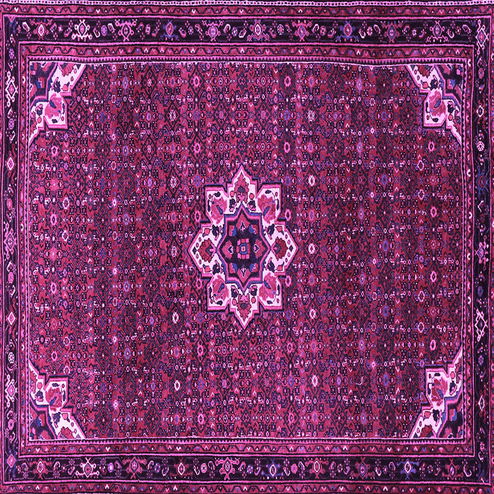 Square Medallion Purple Traditional Rug, tr1650pur