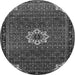 Square Medallion Gray Traditional Rug, tr1650gry