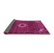 Sideview of Medallion Pink Traditional Rug, tr1650pnk