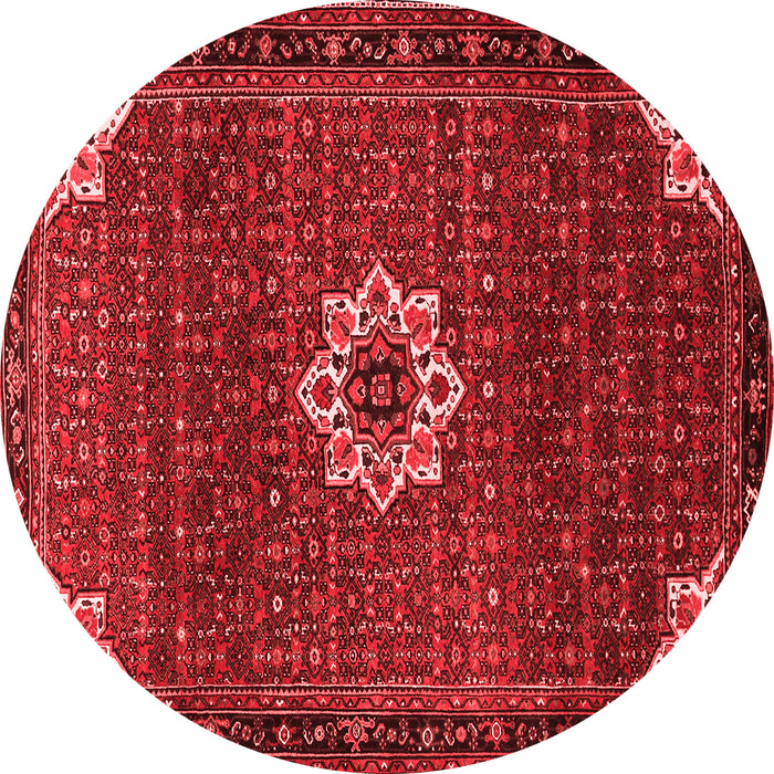 Machine Washable Medallion Red Traditional Rug, wshtr1650red