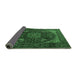 Sideview of Medallion Emerald Green Traditional Rug, tr1651emgrn