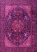 Medallion Pink Traditional Rug, tr1651pnk