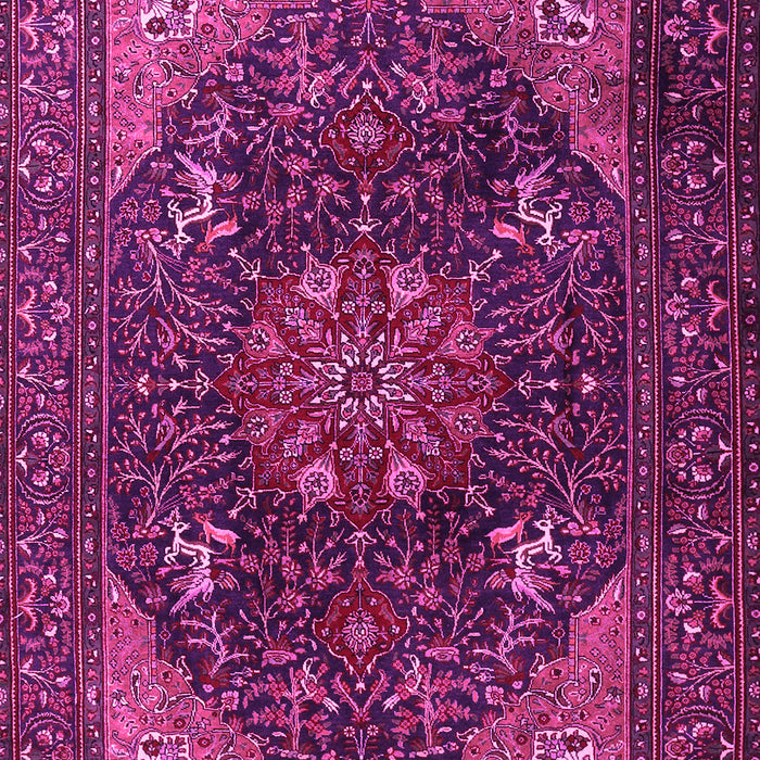 Medallion Pink Traditional Rug, tr1651pnk