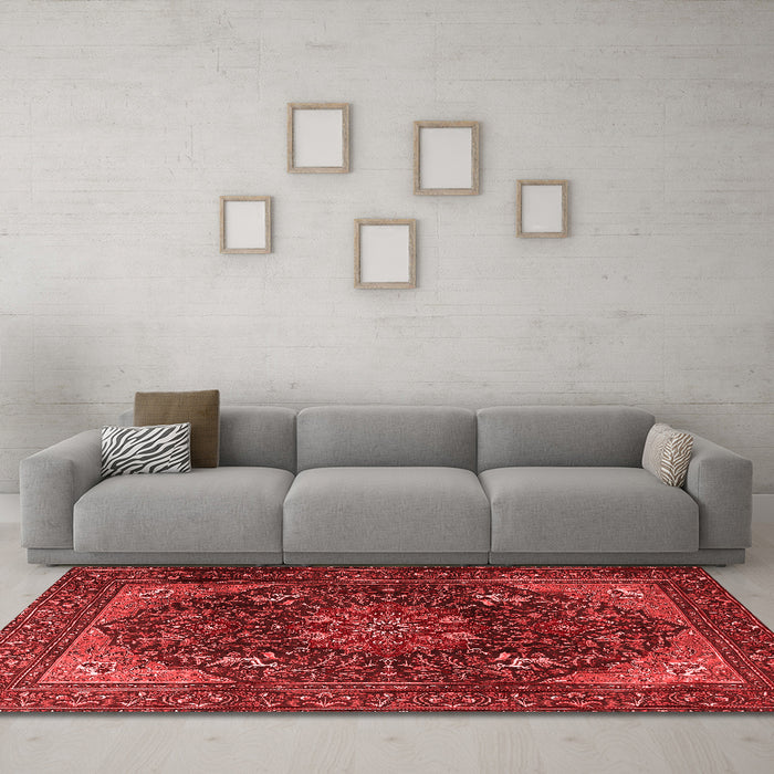 Traditional Red Washable Rugs