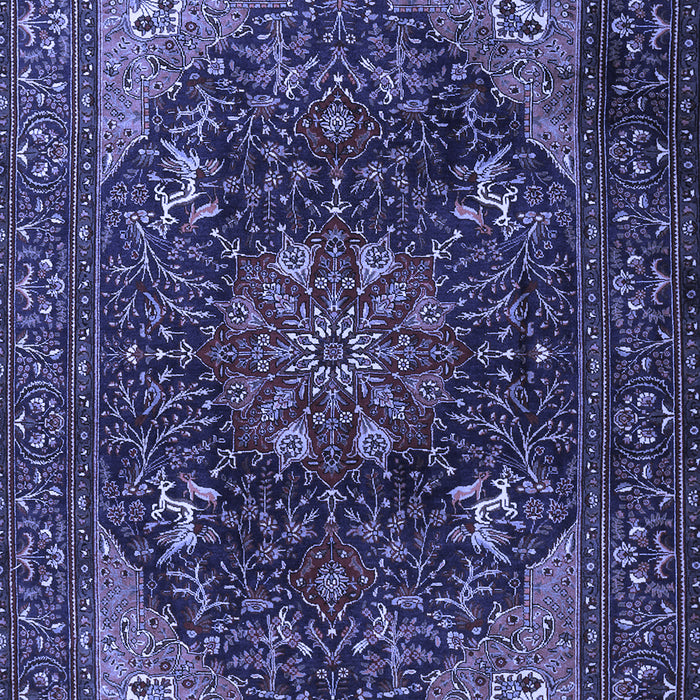 Medallion Blue Traditional Rug, tr1651blu