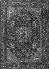 Medallion Gray Traditional Rug, tr1651gry