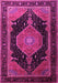 Medallion Pink Traditional Rug, tr1652pnk