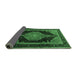 Sideview of Medallion Emerald Green Traditional Rug, tr1652emgrn