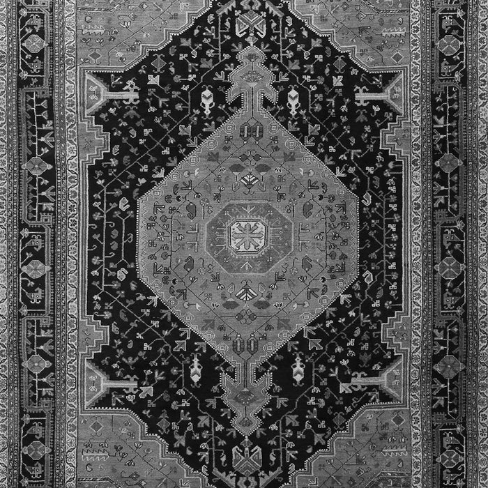 Medallion Gray Traditional Rug, tr1652gry