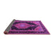 Sideview of Medallion Purple Traditional Rug, tr1652pur