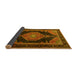 Sideview of Medallion Yellow Traditional Rug, tr1652yw