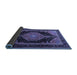 Sideview of Medallion Blue Traditional Rug, tr1652blu