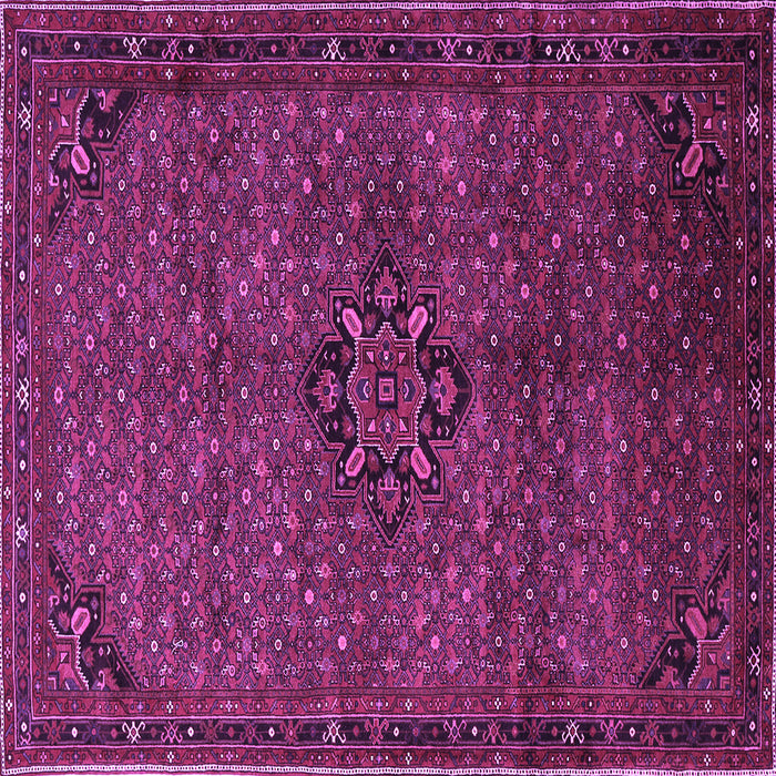 Square Persian Purple Traditional Rug, tr1653pur
