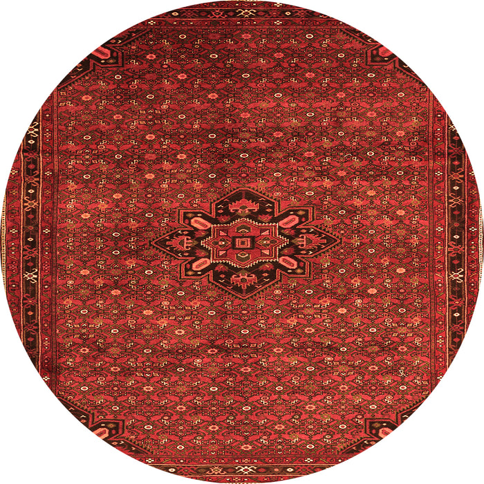 Machine Washable Persian Orange Traditional Area Rugs, wshtr1653org