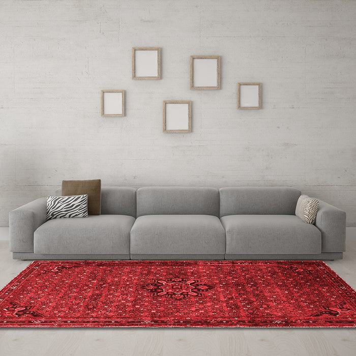 Traditional Red Washable Rugs