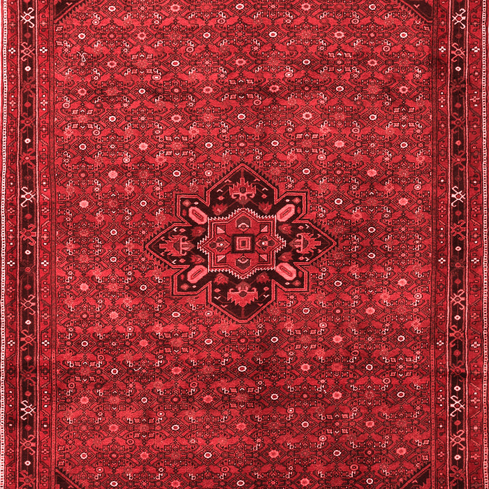 Machine Washable Persian Red Traditional Rug, wshtr1653red
