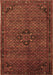 Machine Washable Persian Brown Traditional Rug, wshtr1653brn