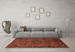 Machine Washable Persian Brown Traditional Rug in a Living Room,, wshtr1653brn