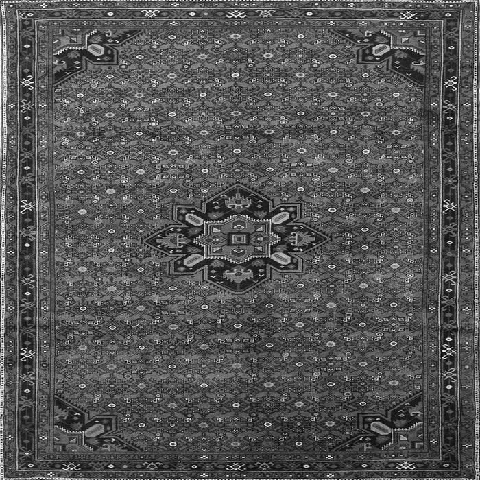 Serging Thickness of Persian Gray Traditional Rug, tr1653gry