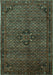 Persian Turquoise Traditional Rug, tr1653turq