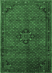 Persian Emerald Green Traditional Rug, tr1653emgrn
