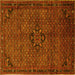 Square Persian Yellow Traditional Rug, tr1653yw