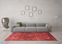 Machine Washable Persian Red Traditional Rug, wshtr1654red