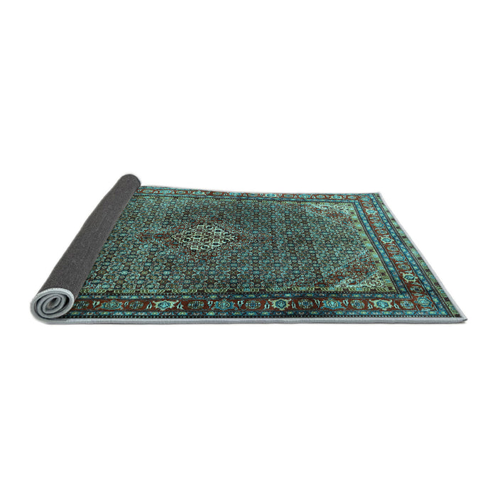 Sideview of Persian Light Blue Traditional Rug, tr1654lblu