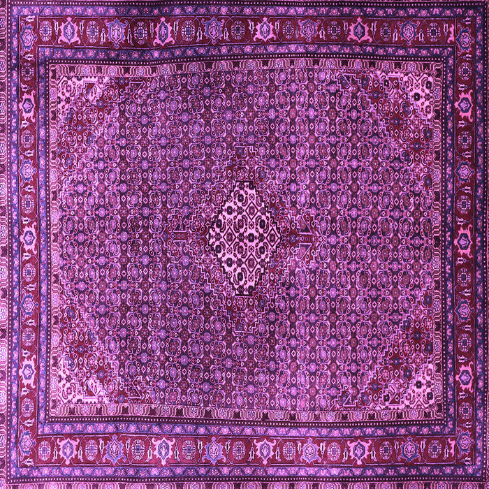 Square Machine Washable Persian Purple Traditional Area Rugs, wshtr1654pur
