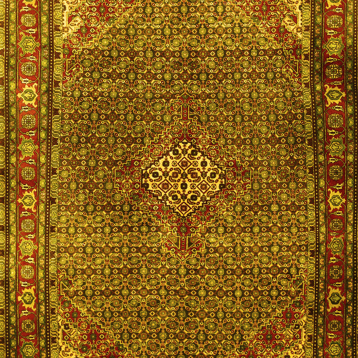 Machine Washable Persian Yellow Traditional Rug, wshtr1654yw
