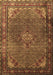 Machine Washable Persian Brown Traditional Rug, wshtr1654brn