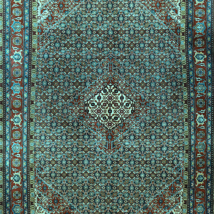 Machine Washable Persian Light Blue Traditional Rug, wshtr1654lblu