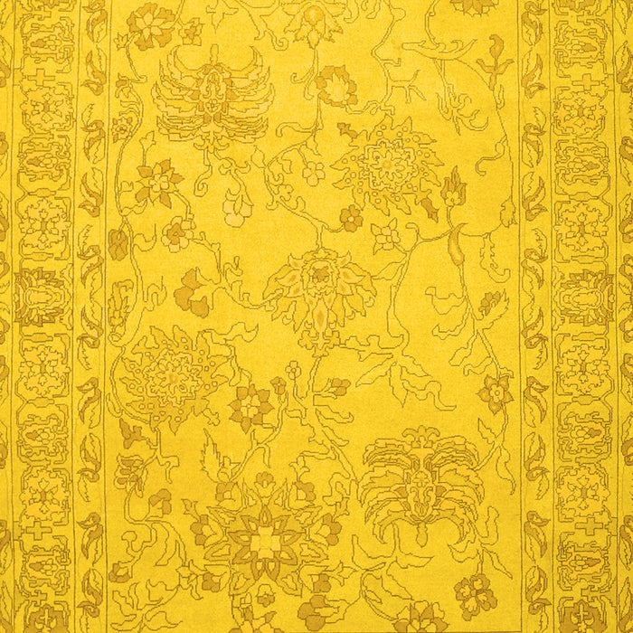 Machine Washable Persian Yellow Traditional Rug, wshtr1655yw