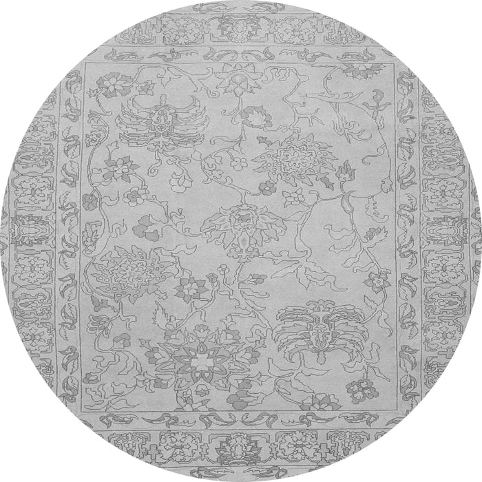 Machine Washable Persian Gray Traditional Rug, wshtr1655gry