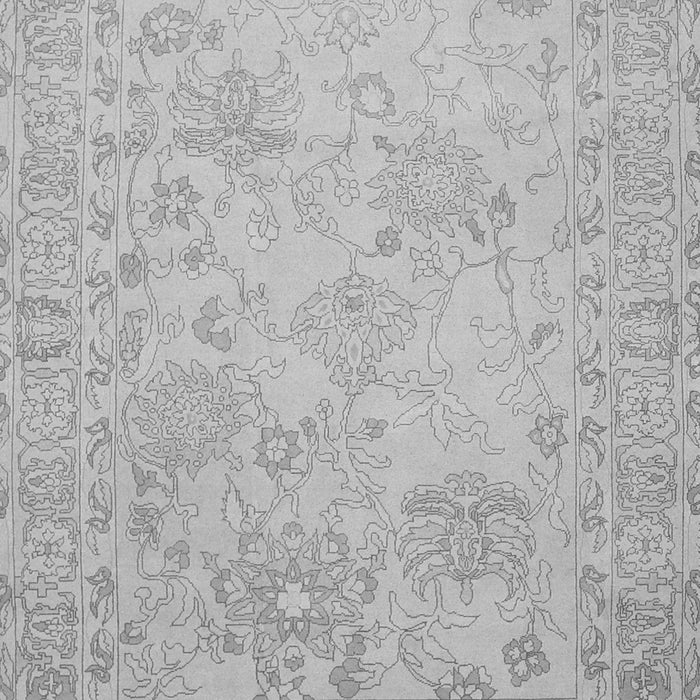 Serging Thickness of Machine Washable Persian Gray Traditional Rug, wshtr1655gry