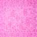 Square Machine Washable Persian Pink Traditional Rug, wshtr1655pnk