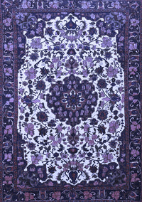 Medallion Blue Traditional Rug, tr1656blu