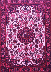 Medallion Pink Traditional Rug, tr1656pnk